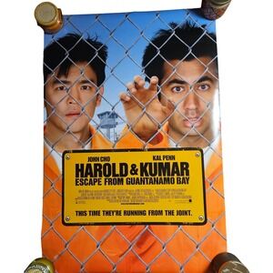 Harold & Kumar Escape from Guantanamo Bay 2008 Promo Movie Poster 27x40 John Cho